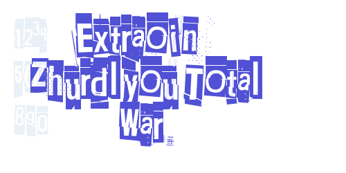 Extraoin Zhurdlyou Total War-font-download