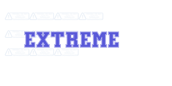 Extreme font free