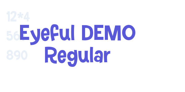 Eyeful DEMO Regular font free