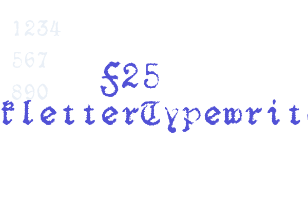 F25 BlackletterTypewriter Font Download