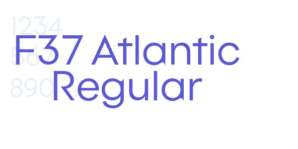 F37 Atlantic Regular font free