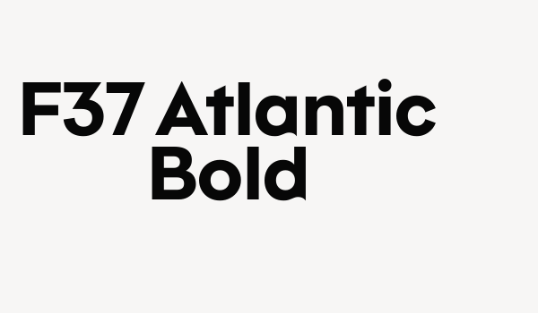 F37 Atlantic Bold Font