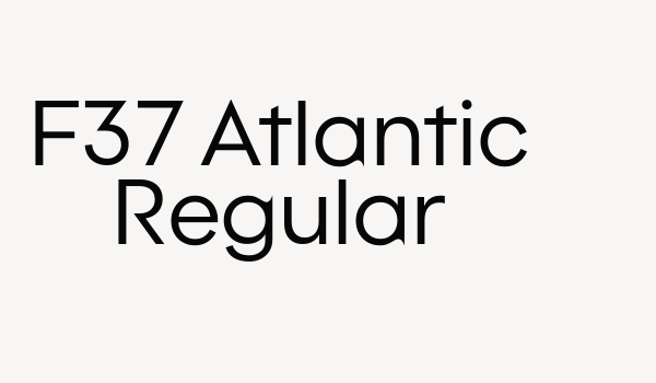 F37 Atlantic Regular Font