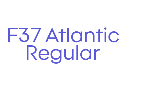 F37 Atlantic Regular Font