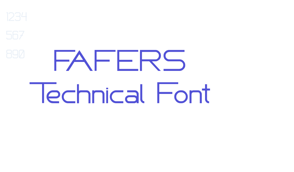 FAFERS Technical Font-font-download