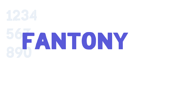 FANTONY font free