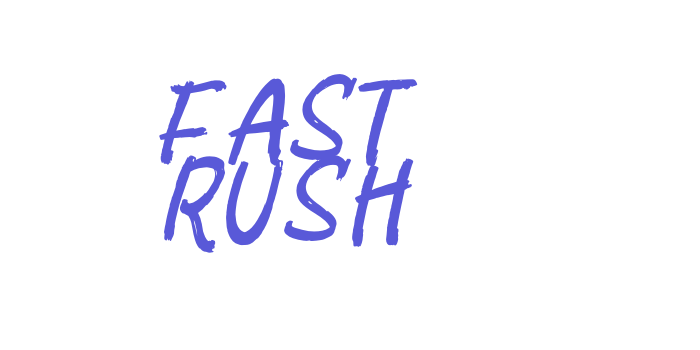 FAST RUSH Font Download