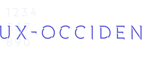 FAUX-Occident font free