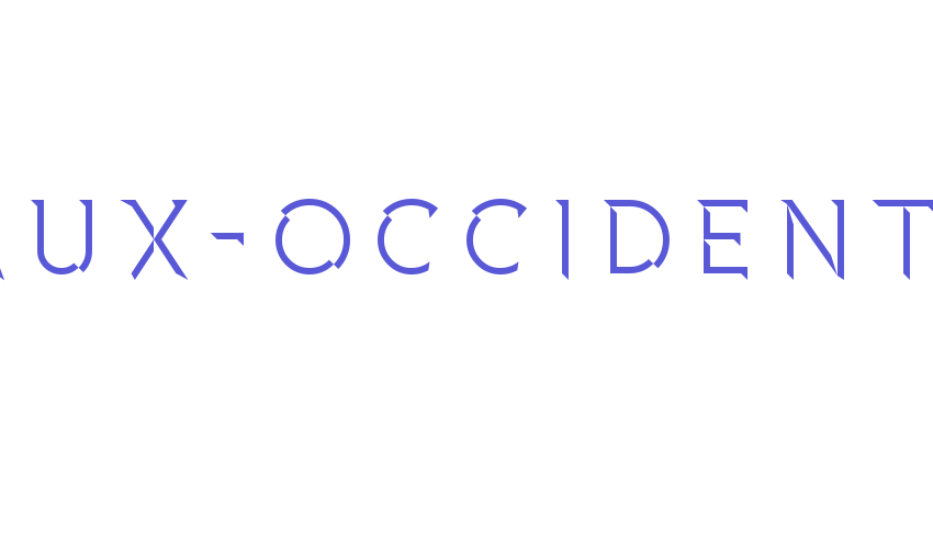 FAUX-Occident Font Download