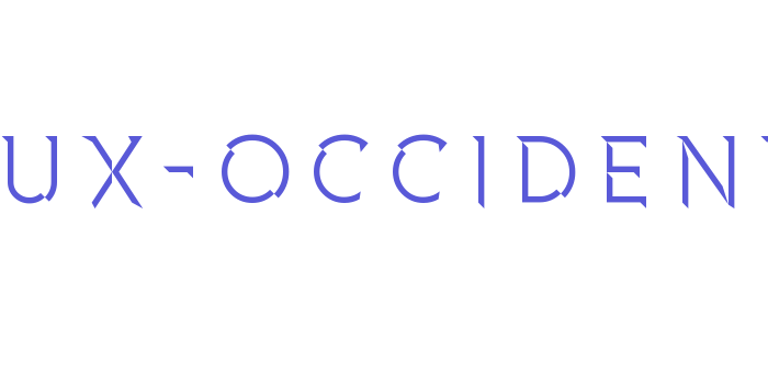 FAUX-Occident Font Download