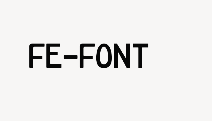 FE-Font font download