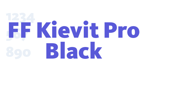 FF Kievit Pro Black font free