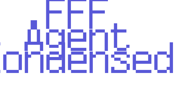 FFF Agent Condensed font free