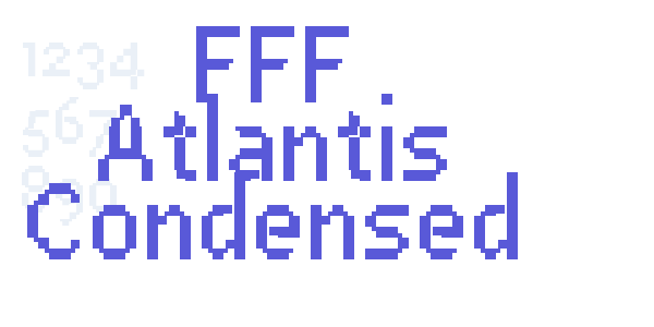 FFF Atlantis Condensed font free