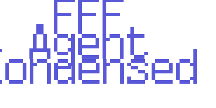 FFF Agent Condensed Font Download