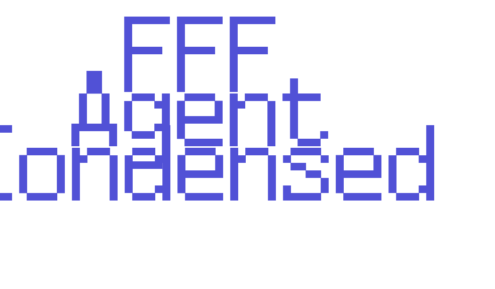 FFF Agent Condensed-font-download