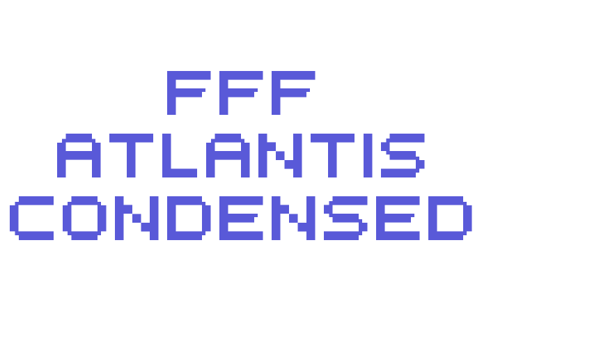 FFF Atlantis Condensed Font Download