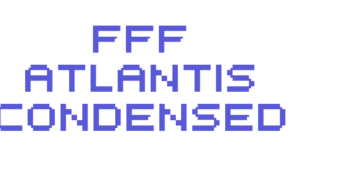 FFF Atlantis Condensed Font Download