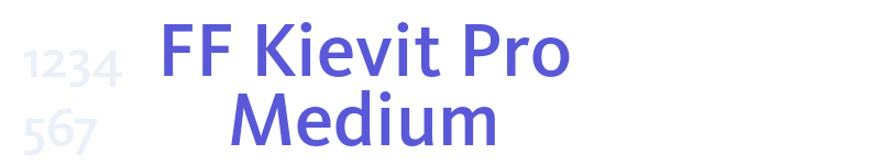 FF Kievit Pro Medium-related font