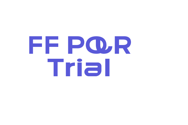 FF PQR Trial Font