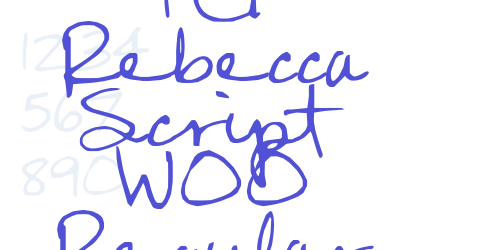 FG Rebecca Script W00 Regular-font-download