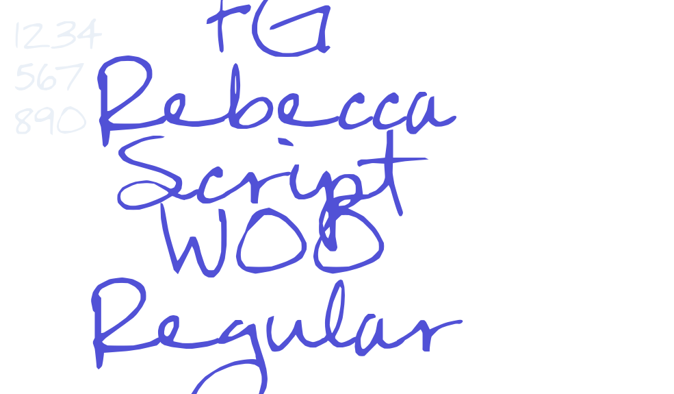 FG Rebecca Script W00 Regular-font-download