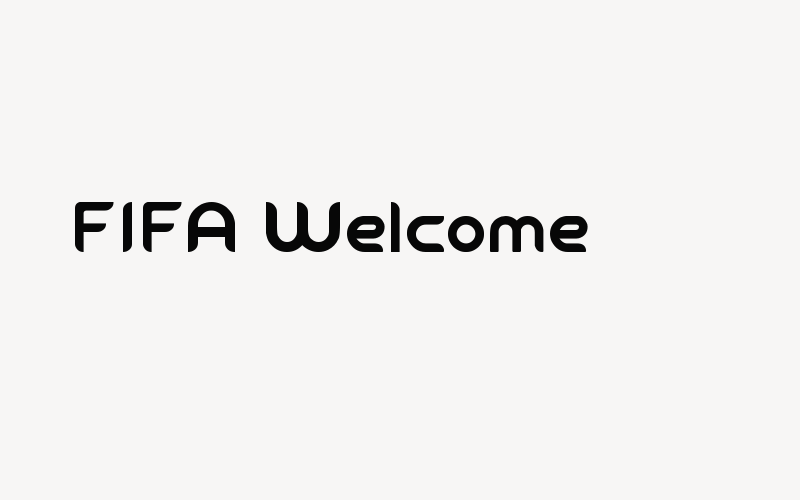 FIFA Welcome Font