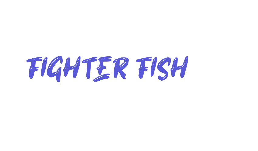 FIGHTER FISH Font