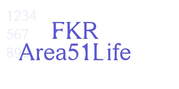 FKR Area51Life font free