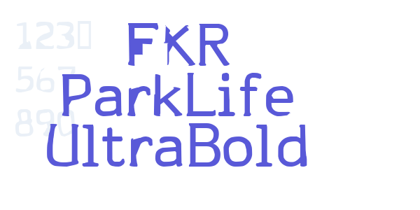 FKR ParkLife UltraBold font free