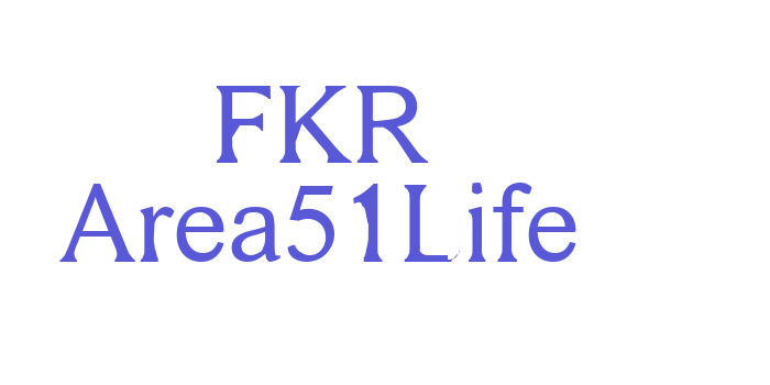 FKR Area51Life Font