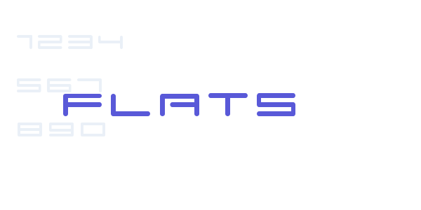 FLATS font