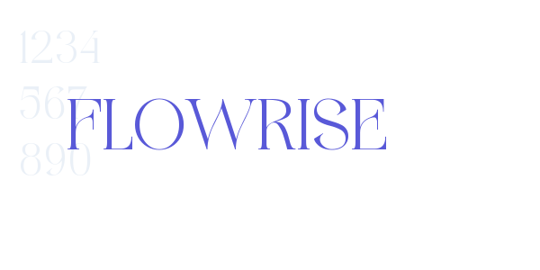 FLOWRISE font free