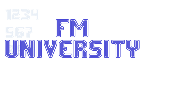 FM University font free