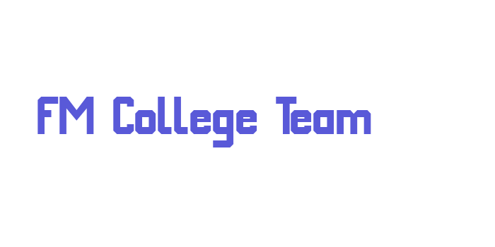 FM College Team Font Download