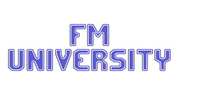 FM University Font Download