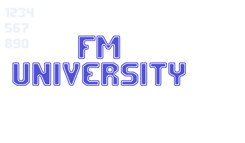 FM University-font-download