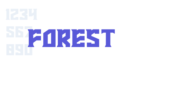 FOREST font free