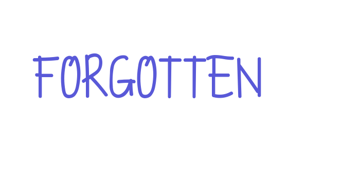 FORGOTTEN Font Download