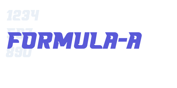 FORMULA-A font free