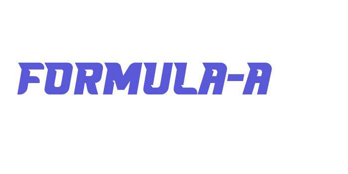 FORMULA-A Font Download