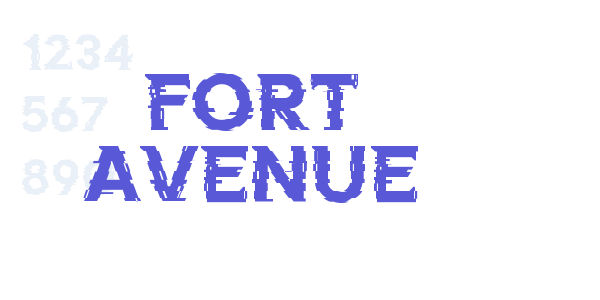 FORT AVENUE font