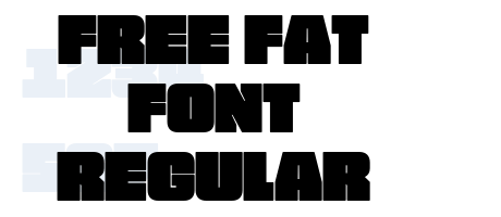 FREE FAT FONT Regular