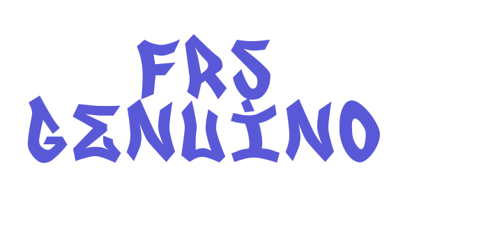 FRS GENUINO Font