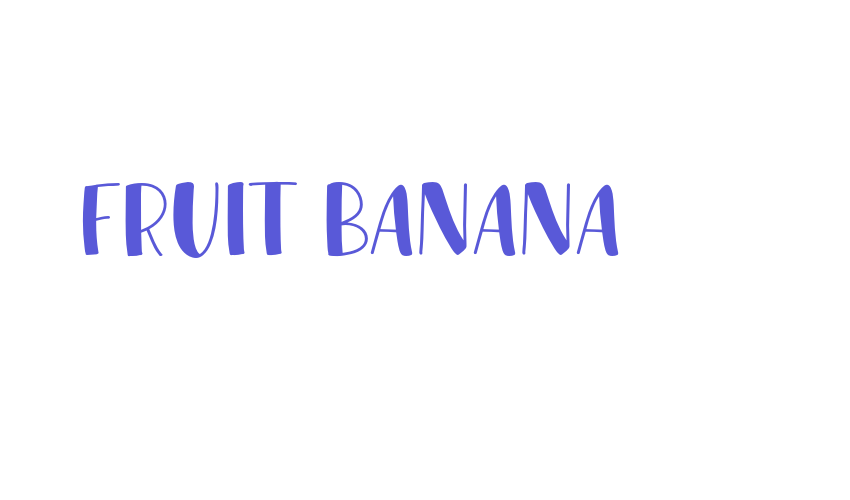 FRUIT BANANA Font Download