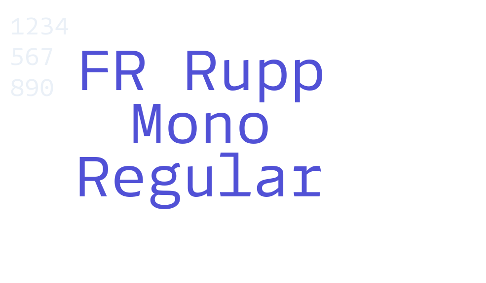 FR Rupp Mono Regular-font-download