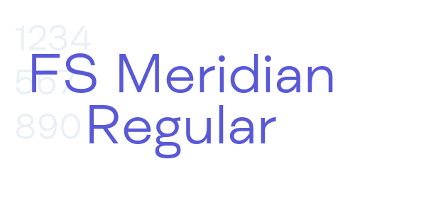 FS Meridian Regular font free