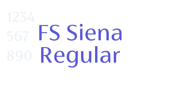 FS Siena Regular font