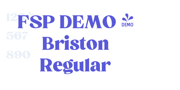 FSP DEMO – Briston Regular font