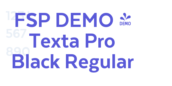 FSP DEMO – Texta Pro Black Regular font